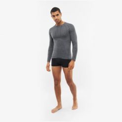 Bielizna męska VIKING Lan Pro Longsleeve Merino. Szara bielizna termoaktywna męska Viking, m, bez wzorów, bez ramiączek. Za 239.90 zł.