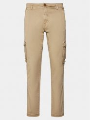 Blend Spodnie materiałowe 20716450 Beżowy Slim Fit. Brązowe spodnie na co dzień męskie Blend, bez wzorów, z bawełny. Za 169.99 zł.