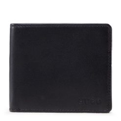 Portfel HUGO. Czarne portfele męskie Hugo, bez wzorów. Za 499.99 zł.