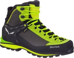 Buty trekkingowe męskie Salewa Crow GTX czarno-zielone r. 44. Czarne buty trekkingowe męskie Salewa, bez wzorów, bez zapięcia. Za 1,251.00 zł.