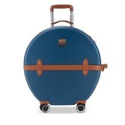 Walizka średnia Semi Line. Niebieskie walizki męskie Semi-line, bez wzorów, średnie. Za 279.99 zł.