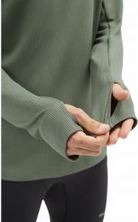 Bluza biegowa NNormal Trail Long Sleeve - green. Zielone bluzy nierozpinane męskie Columbia, m, bez wzorów, bez ramiączek, bez kaptura. Za 581.63 zł.