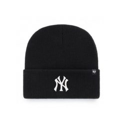 Czapka - Beanie - Haymaker - NY Yankees Logo - czarna. Czarne czapki męskie 47 Brand, na zimę, bez wzorów, sportowe. Za 129.95 zł.