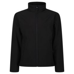 Męski Softshell Reid. Czarne kurtki softshell męskie Regatta, m, bez wzorów, z softshellu, bez kaptura, trekkingowe. Za 135.99 zł.