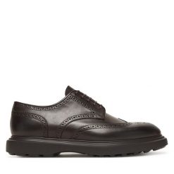 Półbuty Polo Ralph Lauren. Brązowe eleganckie półbuty męskie Polo Ralph Lauren, wizytowe, bez obcasa, bez zapięcia. Za 1,499.00 zł.