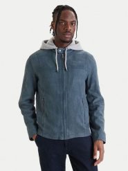 Milestone Kurtka skórzana Rivoli 612205 60785 Niebieski Regular Fit. Niebieskie kurtki męskie Milestone, m, bez wzorów, z weluru, bez ramiączek, bez kaptura. Za 1,599.99 zł.