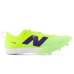 Kolce lekkoatletyczne New Balance FuelCell Flite-D UFCMDG1 – zielone. Zielone buty do biegania męskie New Balance, bez wzorów, z gumy, bez zapięcia, do biegania. Za 449.99 zł.