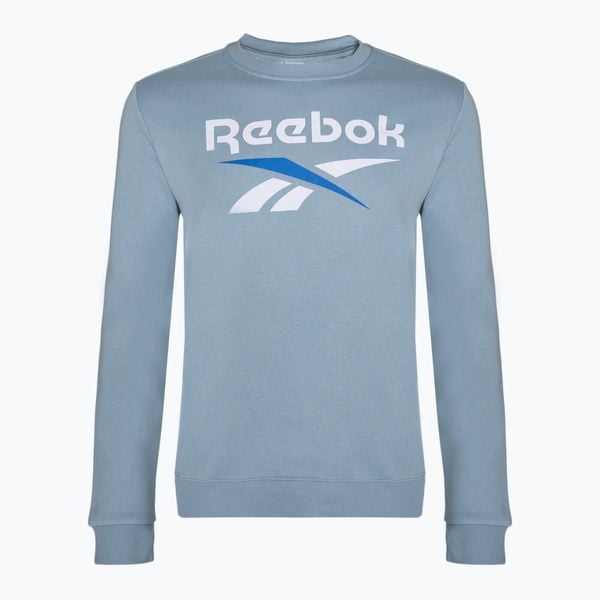 Bluza męska Reebok Identity Big Logo Fleece Crew. Niebieskie bluzy nierozpinane męskie Reebok, m, bez wzorów, bez ramiączek, bez kaptura. Za 129.99 zł.