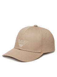 Emporio Armani Czapka z daszkiem EX000005 AF12610 U6213 Beżowy. Brązowe czapki męskie Emporio Armani, bez wzorów, z bawełny. Za 239.99 zł.