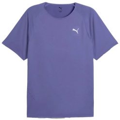 Koszulka Puma M Run Cloudspun? Dorosłych. Niebieskie t-shirty sportowe męskie Puma, m, bez wzorów, sportowe, bez ramiączek. Za 159.99 zł.