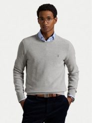 Polo Ralph Lauren Sweter 710918163002 Szary Regular Fit. Szare kardigany męskie Polo Ralph Lauren, m, bez wzorów, z bawełny, bez ramiączek. Za 659.99 zł.