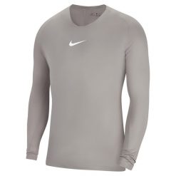 Koszulka piłkarska męska Nike Dry Park First Layer. Białe koszulki męskie z długim rękawem Nike, m, bez wzorów, sportowe, bez kołnierzyka, bez ramiączek. Za 99.99 zł.