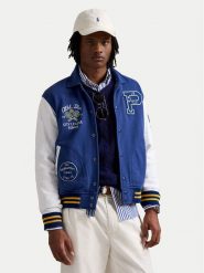 Polo Ralph Lauren Kurtka bomber 710964979001 Niebieski Regular Fit. Niebieskie kurtki męskie Polo Ralph Lauren, m, bez wzorów, z bawełny, bez ramiączek, bez kaptura. Za 2,989.00 zł.
