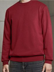 Bluza z długim rękawem - czerwony. Czerwone bluzy nierozpinane męskie Sinsay, l, bez wzorów, bez ramiączek, bez kaptura. Za 29.99 zł.
