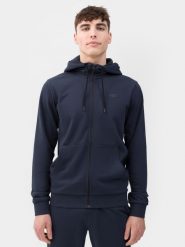 4F Bluza dresowa rozpinana z kapturem męska S. Niebieskie bluzy z kapturem męskie 4f, m, bez wzorów, z bawełny, z kapturem. W wyprzedaży za 69.99 zł.