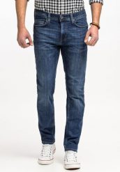MUSTANG VEGAS SLIM MĘSKIE SPODNIE JEANSOWE JEANSY DŻINSY DENIM BLUE 1015045 5000 883, W32 L36. Niebieskie spodnie na co dzień męskie Mustang, bez wzorów, z bawełny, biznesowe, z standardowym stanem, długie. Za 219.99 zł.