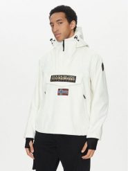 Napapijri Kurtka anorak Rainforest Next Sum NP0A4ILW Biały Loose Fit. Białe kurtki męskie Napapijri, m, bez wzorów, z syntetyku, bez ramiączek, bez kaptura. Za 769.99 zł.