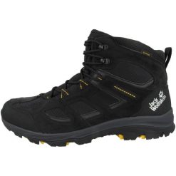 Buty trekkingowe męskie Jack Wolfskin Vojo 3 Texapore. Czarne buty zimowe męskie Jack Wolfskin, bez wzorów, z materiału, sportowe, bez obcasa, bez zapięcia. Za 643.00 zł.
