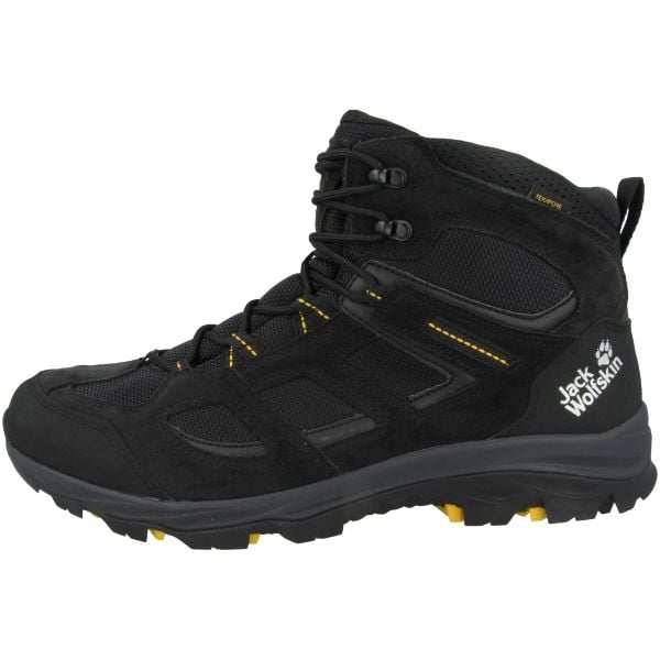 Buty trekkingowe męskie Jack Wolfskin Vojo 3 Texapore. Czarne buty trekkingowe męskie Jack Wolfskin, bez wzorów, z materiału, bez zapięcia, trekkingowe. Za 641.00 zł.