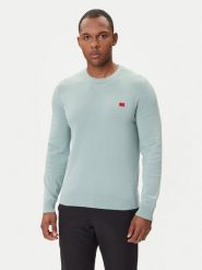 HUGO Sweter San Cassius-C1 50475083 Zielony Regular Fit. Zielone kardigany męskie Hugo, m, bez wzorów, z bawełny, bez ramiączek. Za 429.99 zł.