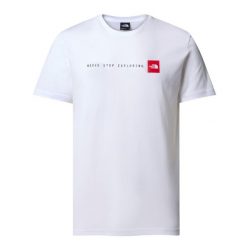 The North Face Koszulka S/S Never Stop Exploring Nf0A87Nsfn4. Białe t-shirty sportowe męskie The North Face, m, bez wzorów, sportowe, bez ramiączek. Za 114.99 zł.