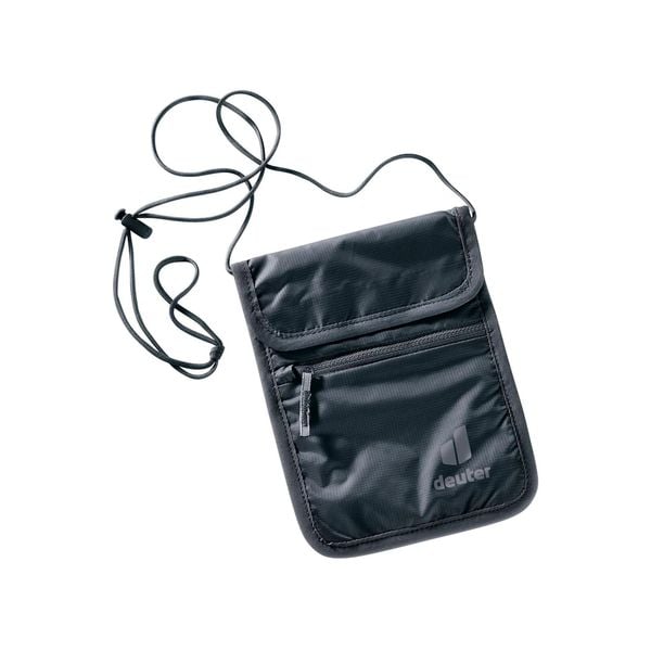 Saszetka Deuter Security Wallet II - black/black. Czarne saszetki męskie Deuter, bez wzorów. Za 72.99 zł.