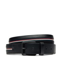 Pasek Męski Tommy Hilfiger. Czarne paski męskie Tommy Hilfiger, bez wzorów, casualowe. Za 199.99 zł.