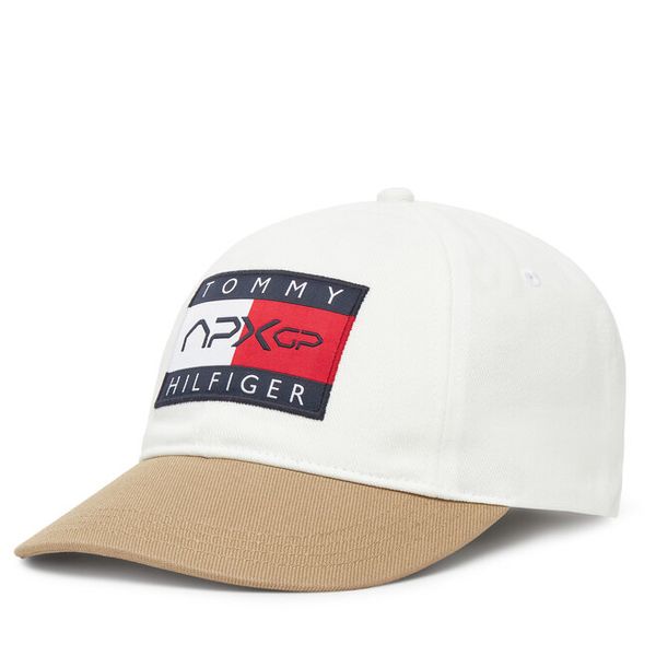 Czapka z daszkiem Tommy Hilfiger. Białe czapki męskie Tommy Hilfiger, bez wzorów. Za 219.99 zł.