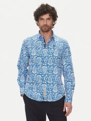 La Martina Koszula Aspen MAC003 PP719 Niebieski Regular Fit. Niebieskie koszule męskie La Martina, m, bez wzorów, z bawełny, bez kołnierzyka, bez ramiączek. Za 419.99 zł.
