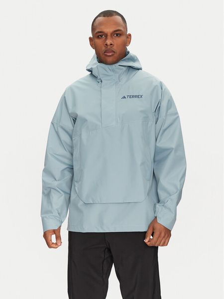 Adidas Kurtka outdoor Terrex Xploric 2.5L JD8347 Niebieski Loose Fit. Niebieskie kurtki outdoor męskie ADIDAS, l, bez wzorów, z syntetyku, bez kaptura, outdoorowe. Za 469.99 zł.