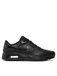 Nike AIR MAX SC LEA Sneakersy męskie. Czarne buty sportowe na co dzień męskie Nike, l, bez wzorów, ze skóry, eleganckie, bez ramiączek, bez kaptura. Za 369.99 zł.