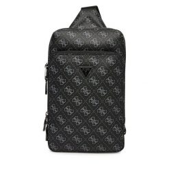 Saszetka Guess. Czarne saszetki męskie Guess, z aplikacjami, sportowe, małe. Za 379.99 zł.