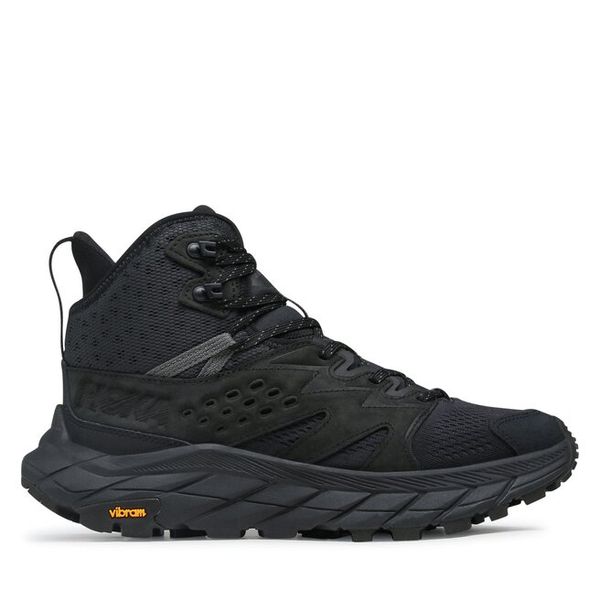 Trekkingi Hoka. Czarne buty trekkingowe męskie HOKA, bez wzorów, bez zapięcia, trekkingowe. Za 499.99 zł.