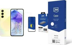 Smartfon Samsung Galaxy A55 5G 8/128GB Żółty - Awesome Lemon (SM-A556BZY) + FlexibleGlass + Etui Clear Case. Żółte smartfony SAMSUNG. Za 1,477.00 zł.