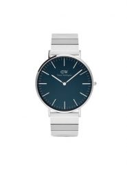 Daniel Wellington Zegarek DW00100776 Srebrny. Szare, analogowe zegarki męskie Daniel Wellington, srebrne. Za 769.99 zł.