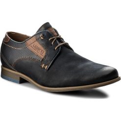 Półbuty LASOCKI FOR MEN MB-BIDDUT-08. Niebieskie eleganckie półbuty męskie Lasocki For Men, z nubiku, bez obcasa, bez zapięcia. W wyprzedaży za 169.99 zł.