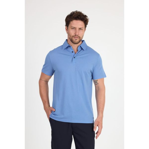 Koszulka Polo z 100% Wełny Merino (170 g/m² - Piqué). Niebieskie koszulki polo męskie WOOLONA, m, bez wzorów, z wełny, bez kołnierzyka, bez ramiączek. W wyprzedaży za 288.00 zł.