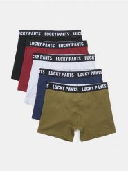 Bawełniane bokserki long 5 pack - wielobarwny. Bokserki męskie Sinsay, l, bez wzorów, z bawełny. Za 55.99 zł.