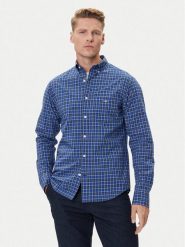 Gant Koszula 3250213 Niebieski Regular Fit. Niebieskie koszule męskie Gant, m, bez wzorów, z bawełny, bez kołnierzyka, bez ramiączek. Za 419.99 zł.