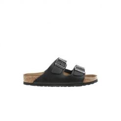Klapki męskie Birkenstock Arizona. Czarne klapki i japonki męskie Birkenstock, bez wzorów, z materiału. Za 429.00 zł.