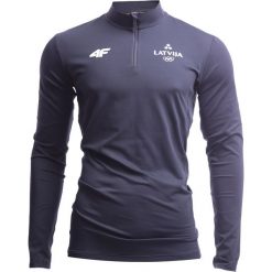 Longsleeve funkcyjny męski Łotwa Pyeongchang 2018 TSMLF800 - grafit. Szare koszulki męskie z długim rękawem 4f, z napisami, z dzianiny, z dekoltem na plecach, z długim rękawem. Za 199.90 zł.
