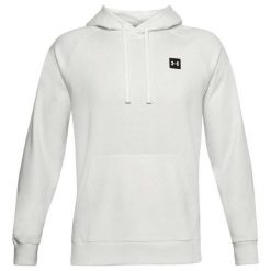 Bluza męska Under Armour Rival Fleece Hoodie. Białe bluzy nierozpinane męskie Under Armour, m, bez wzorów, sportowe, bez ramiączek, bez kaptura. W wyprzedaży za 145.40 zł.