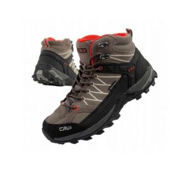 Buty sportowe męskie trekkingowe CMP Rigel wodoodporne. Brązowe buty trekkingowe męskie Campagnolo, bez wzorów, ze skóry, sportowe, bez obcasa, bez zapięcia. Za 369.99 zł.