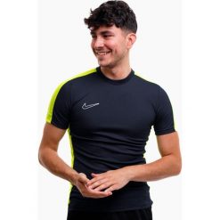 Koszulka sportowa męska Nike DF Academy 23. Niebieskie t-shirty sportowe męskie Nike, l, bez wzorów, sportowe, bez ramiączek. Za 120.11 zł.