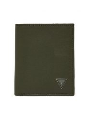 Guess Portfel Mito SMMTCF LEA22 Khaki. Brązowe portfele męskie Guess, z aplikacjami, ze skóry. Za 159.99 zł.