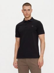 Timberland Polo TB0A6VDP Czarny Regular Fit. Czarne koszulki polo męskie Timberland, m, bez wzorów, z bawełny, bez kołnierzyka, bez ramiączek. Za 219.99 zł.