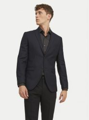 Jack & Jones Marynarka Solaris 12141107 Czarny Slim Fit. Czarne marynarki męskie Jack & Jones, m, bez wzorów, z syntetyku. Za 629.99 zł.