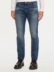 Lee Jeansy Rider 112359539 Niebieski Straight Fit. Niebieskie jeansy męskie Lee, bez wzorów, z bawełny. Za 249.99 zł.