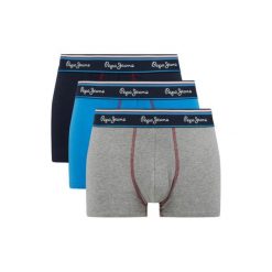 Bokserki męskie Pepe Jeans Short Trunk 3-pack. Bokserki męskie Pepe Jeans, l, bez wzorów, z bawełny. Za 89.00 zł.