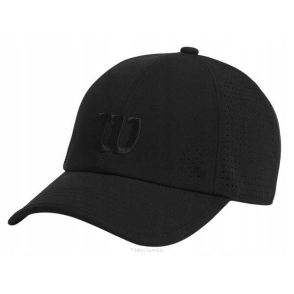 Czapka tenisowa Wilson Active Perforated Cap. Czarne czapki męskie Wilson, na jesień, bez wzorów. Za 145.00 zł.